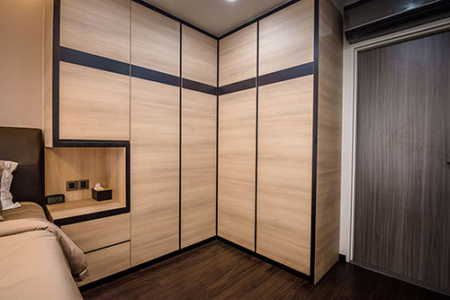 wardrobe designs with dressing mirror