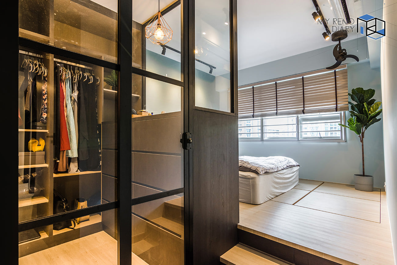 Home Design Tips Singapore HDB BTO WalkIn Wardrobe Interior Design